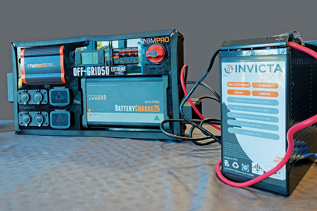 BMPRO lithium battery setup