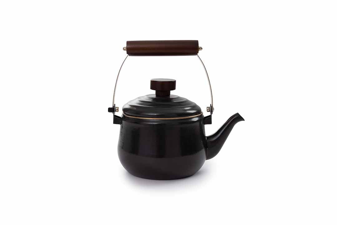 Barebones - Enamel Teapot - Charcoal