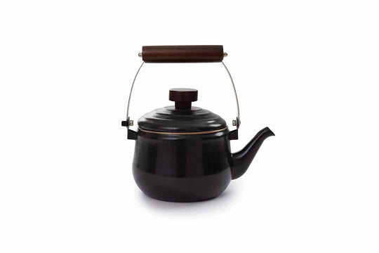 Barebones - Enamel Teapot - Charcoal