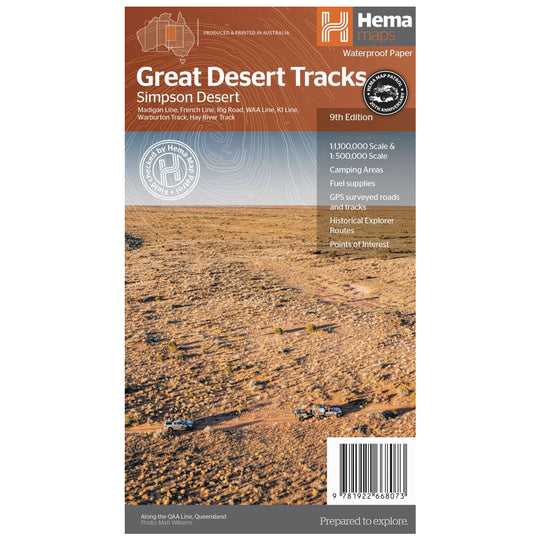 Great Desert Tracks Simpson Desert Map