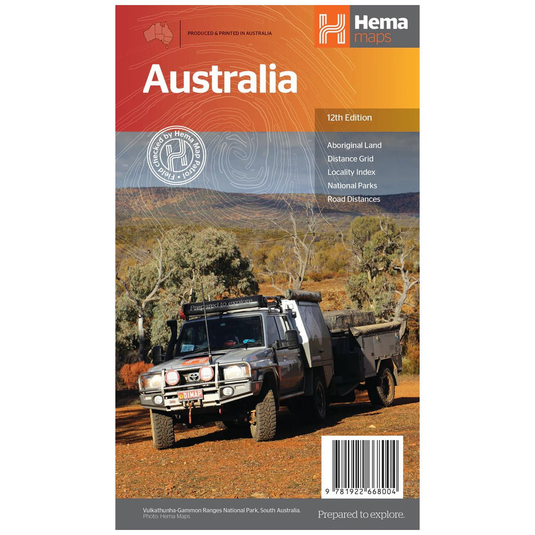 Australia Large Map - Hema Maps - 9781922668004 -Caravan World Australia