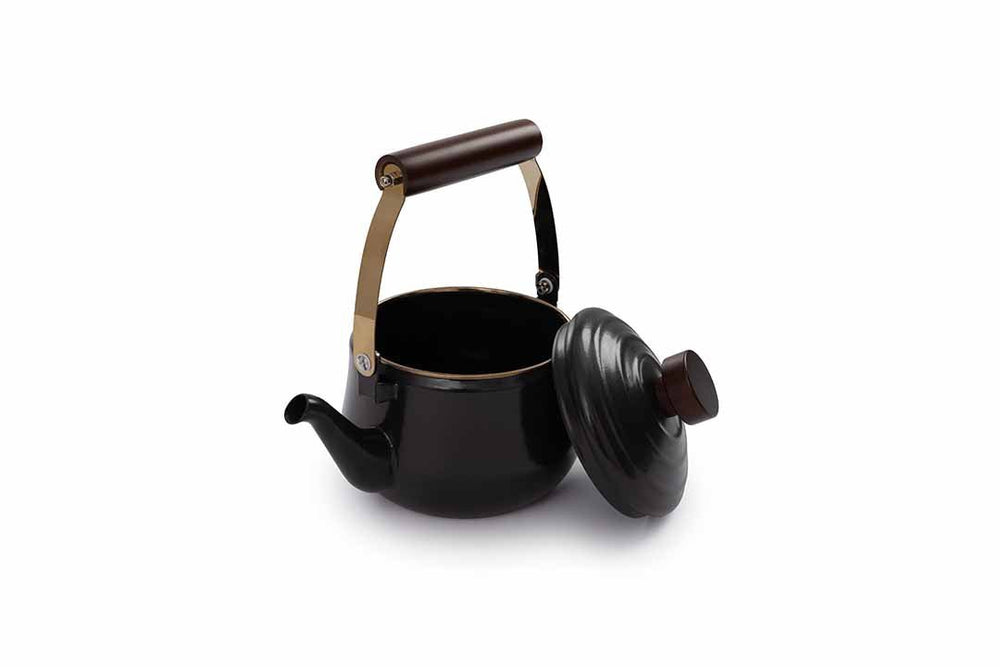 Barebones - Enamel Teapot - Charcoal - Barebones - CKW-348 -Caravan World Australia