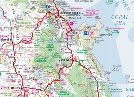 Cairns & Region Map - Hema Maps - 9781865008912 -Caravan World Australia
