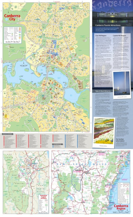 Canberra & Region Map - Hema Maps - 9781865006772 -Caravan World Australia