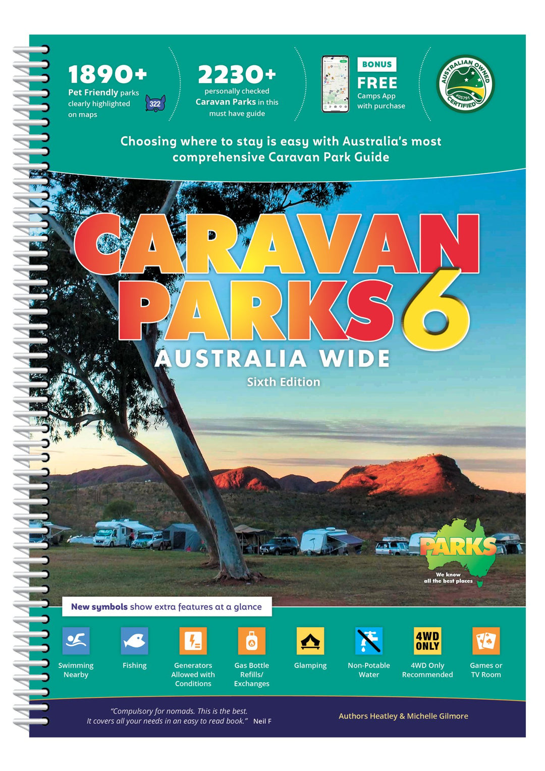 Caravan Parks 6 - Camps Australia Wide - 9780994532749 -Caravan World Australia