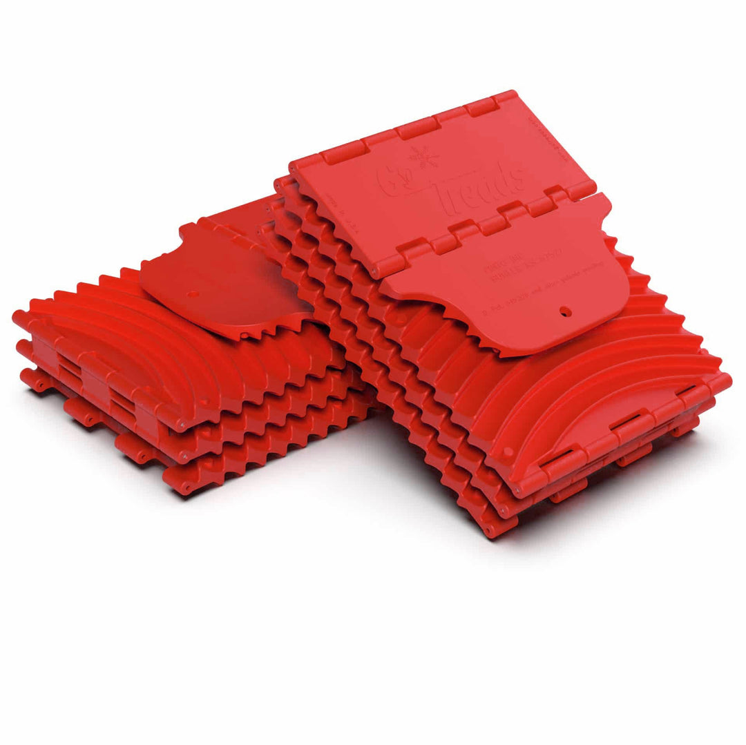 GoTreads Folding Recovery Boards Red (Single) - GoTreads - GT001-RED -Caravan World Australia