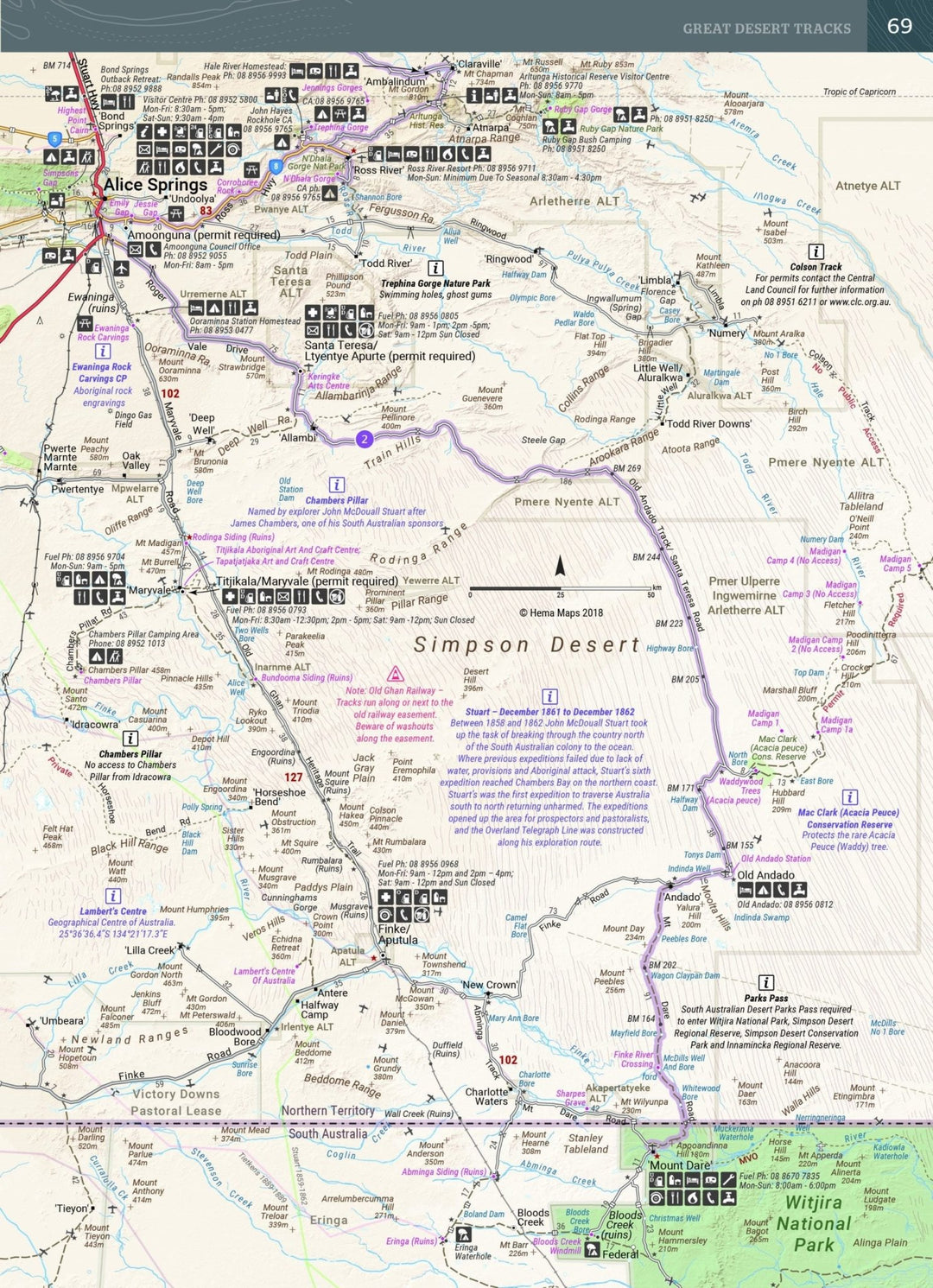 Great Desert Tracks Atlas & Guide - Hema Maps - 9781876413637 -Caravan World Australia