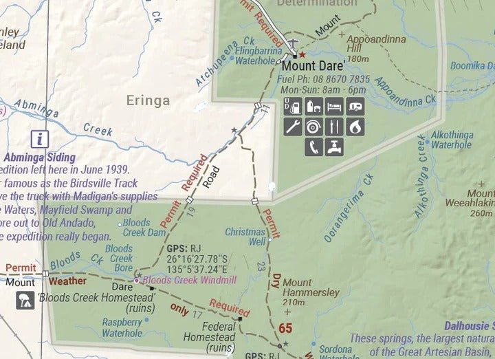 Great Desert Tracks Simpson Desert Map - Hema Maps - 9781922668073 -Caravan World Australia