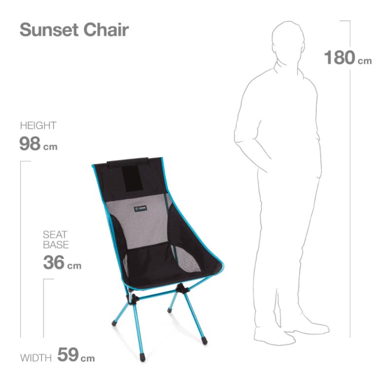 Helinox Sunset Chair - Helinox - HX11101R1 -Caravan World Australia