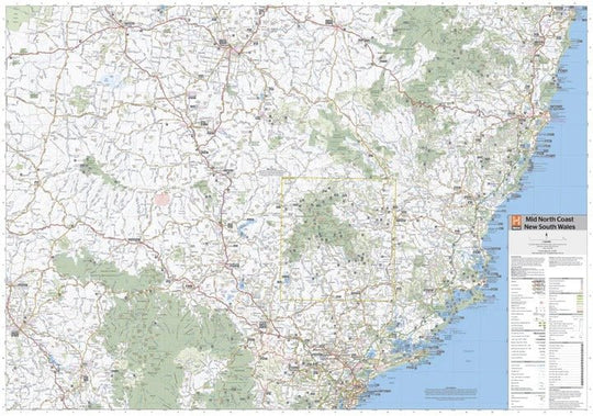 Mid North Coast New South Wales Map - Hema Maps - 9781922668226 -Caravan World Australia