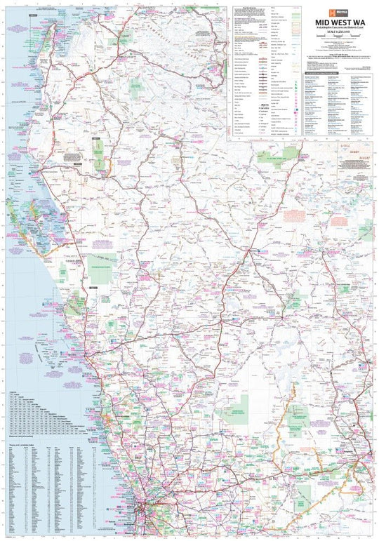 Mid West Western Australia Map - Hema Maps - 9321438002109 -Caravan World Australia