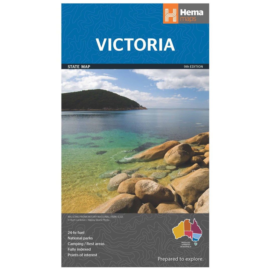 Victoria State Map - Hema Maps - 9781865009834 -Caravan World Australia