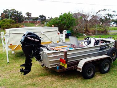 Aussie vanner invents a way to bring his tinnie on tour - Caravan World Australia
