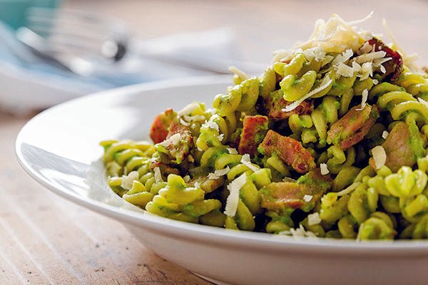 Easy recipes for caravanners Green Pea Carbonara - Caravan World Australia