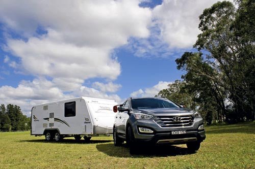 Hyundai Santa Fe Elite 2.2 CRDI Tow Vehicle Review - Caravan World Australia
