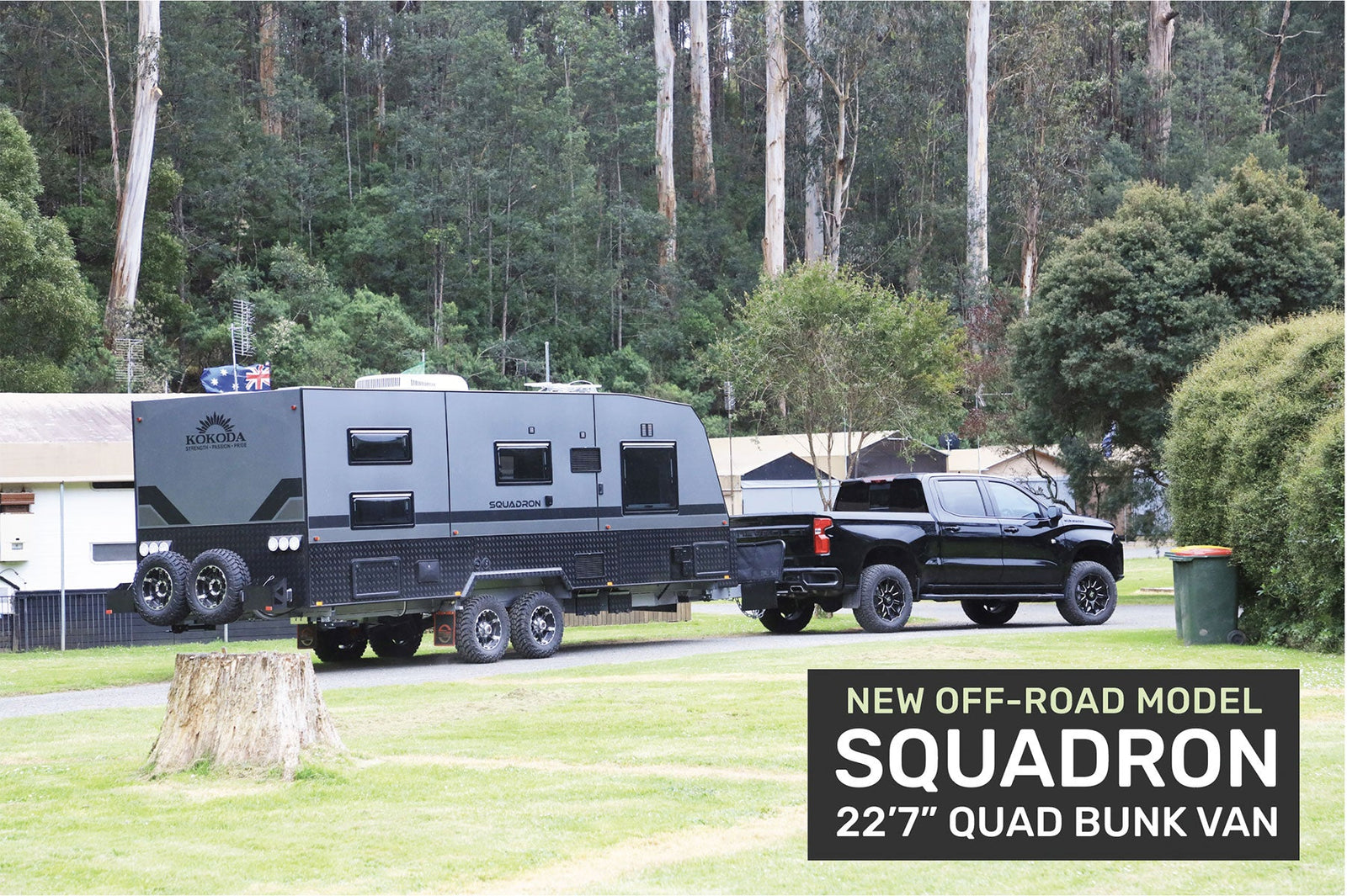 Introducing Kokoda's Squadron 22’7” family van - Caravan World Australia