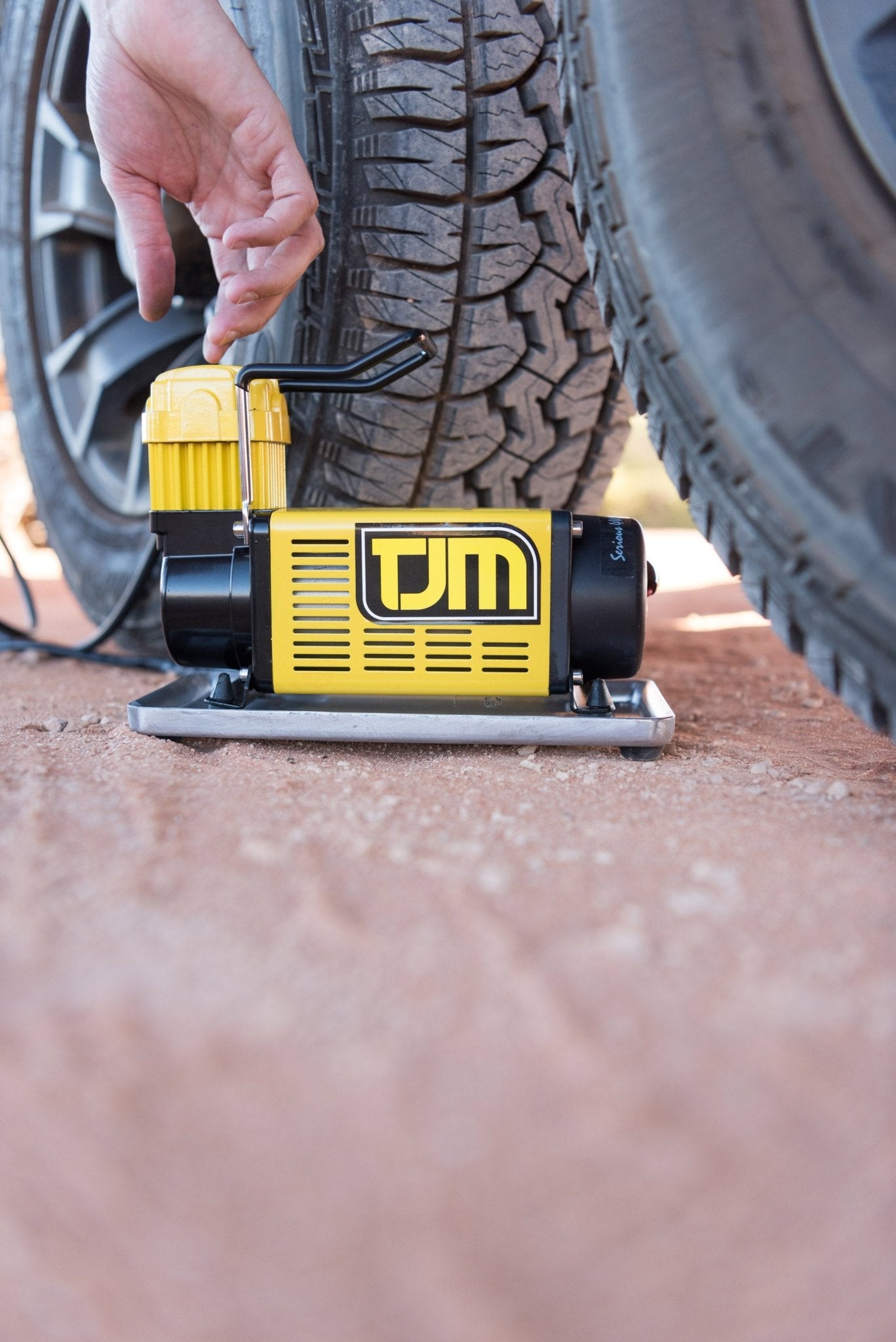 TJM portable compressor - Caravan World Australia