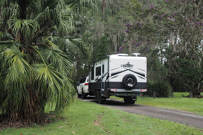 The Vision RV Elysium 19'6 couples and family offroad caravan