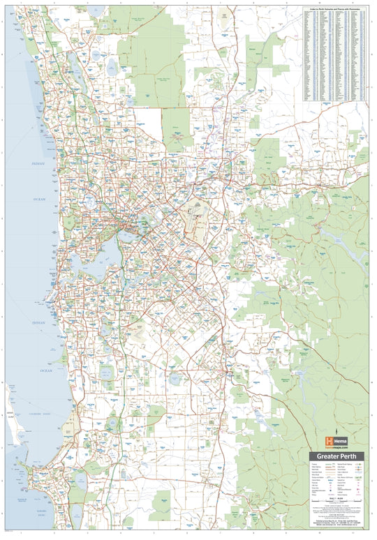 Perth & Region Map