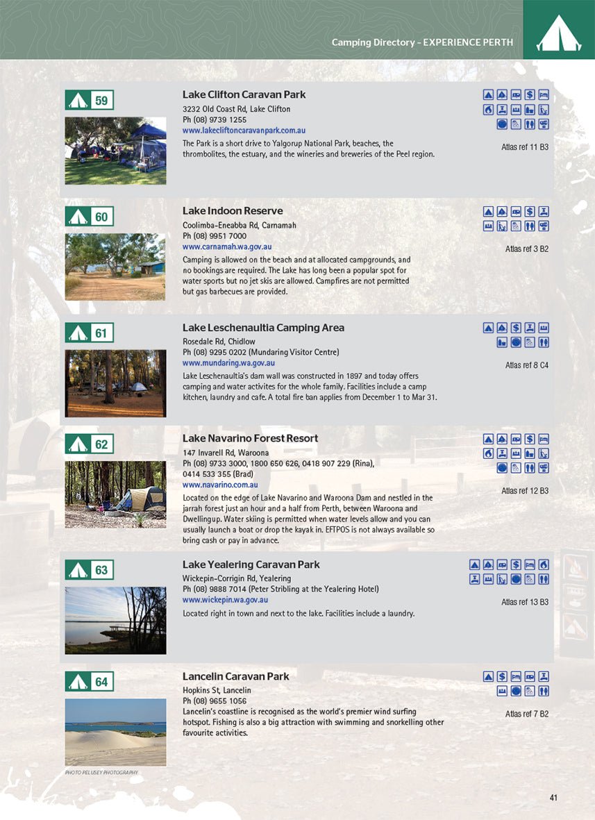 4WD + Camping Escapes Perth & the South West - Hema Maps - Books - 9781865006215 - Caravan World