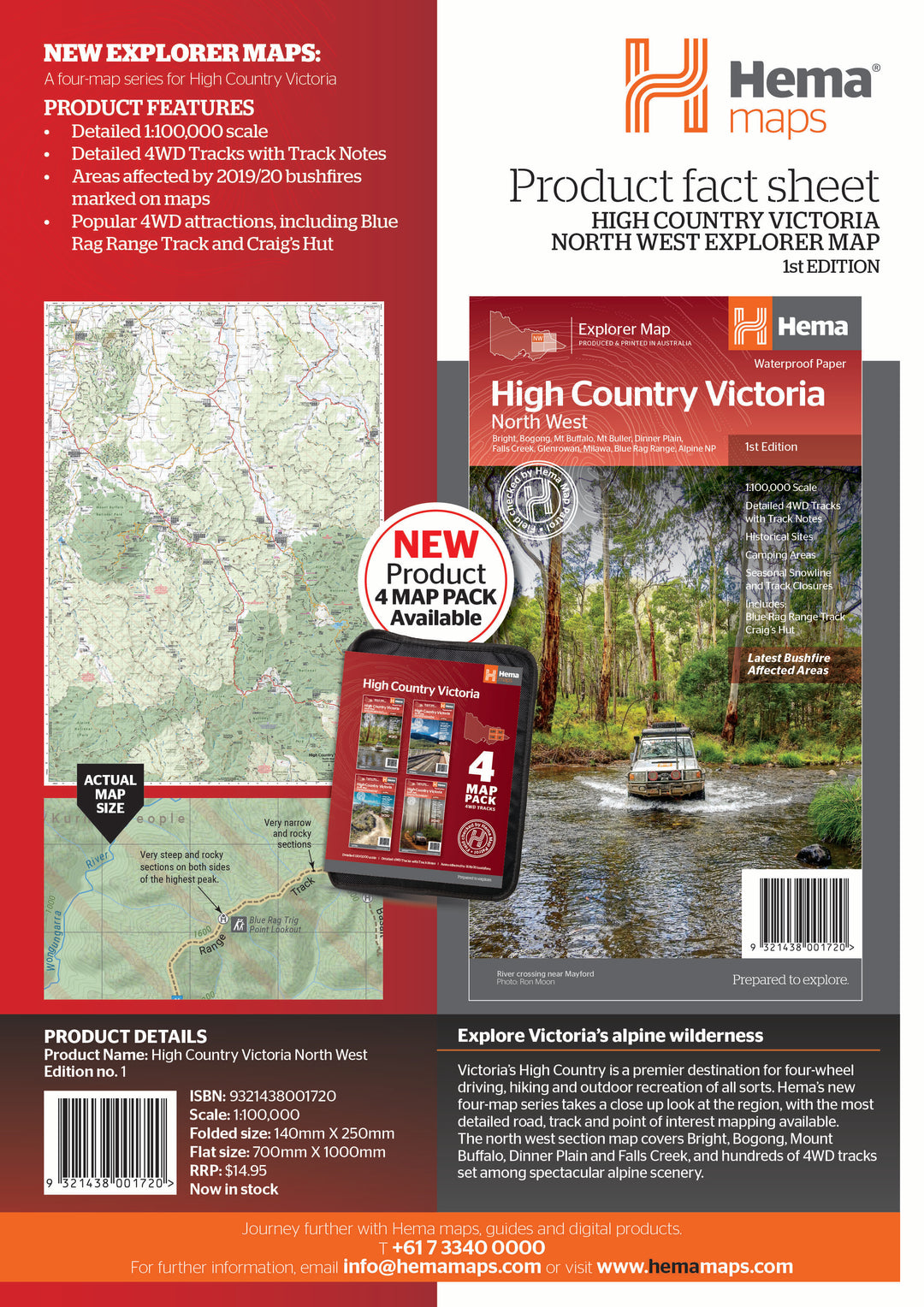 The Victorian High Country - North Western Map - OE