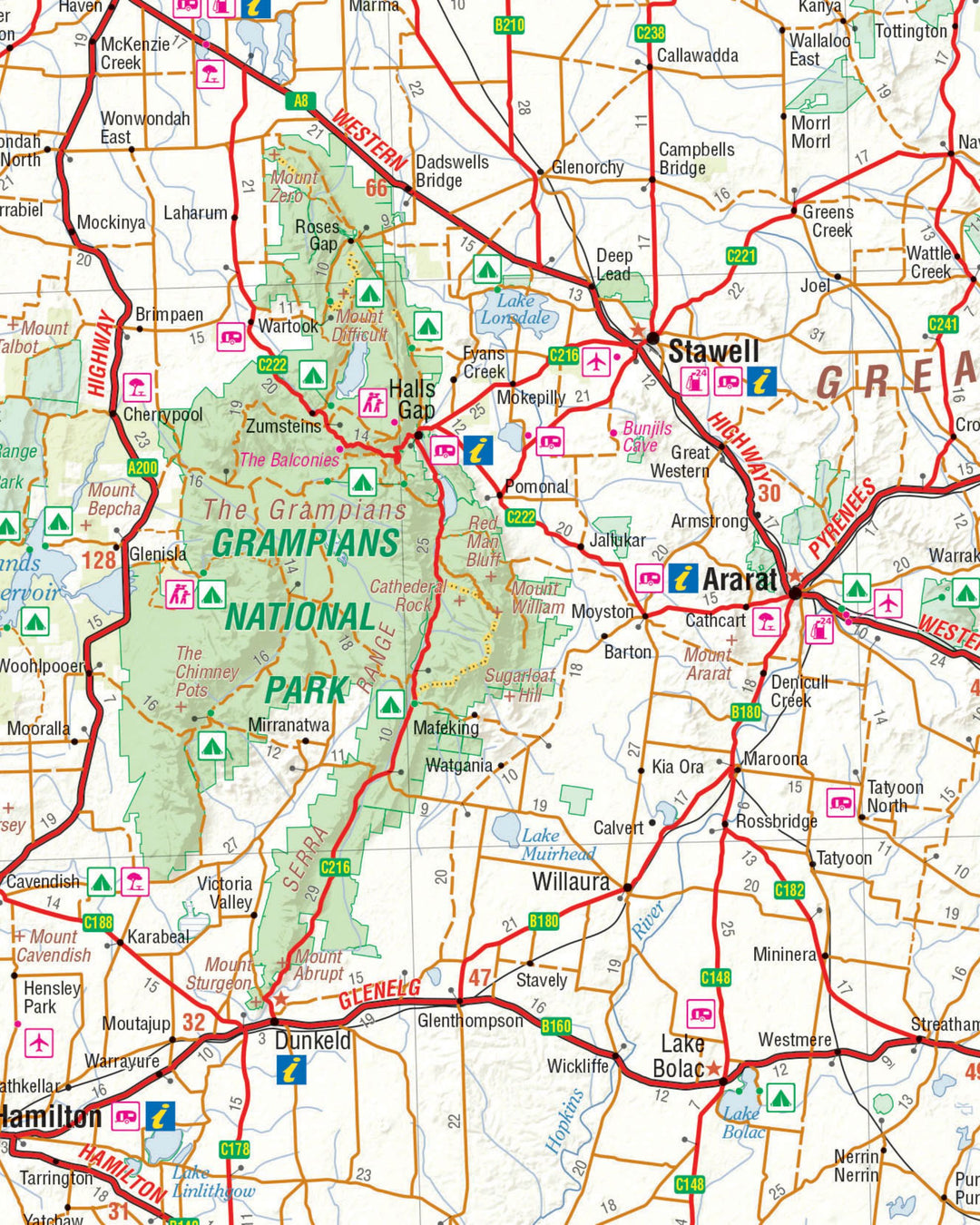 Victoria Map State View Victoria State Map – Caravan World