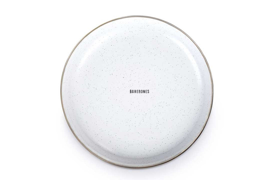 Barebones - Enamel Salad Plate Set of 2 - Eggshell