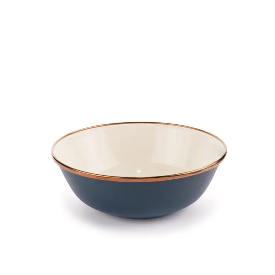 Barebones Enamel Dining Set - Indigo Blue