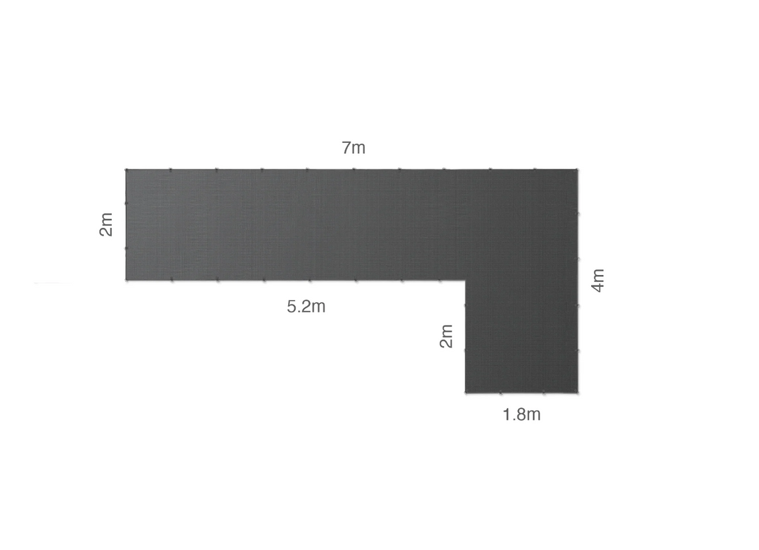 CGear L-Shape Multimat - Outdoor Camping Mat - 7m