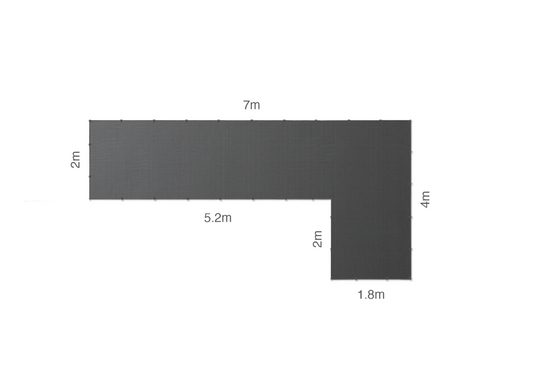 CGear L-Shape Multimat - Outdoor Camping Mat - 7m