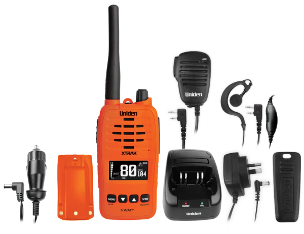 Uniden - Xtrak 50 Smart Handheld UHF w/ Instant Replay - Orange