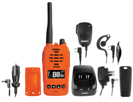 Uniden - Xtrak 50 Smart Handheld UHF w/ Instant Replay - Orange