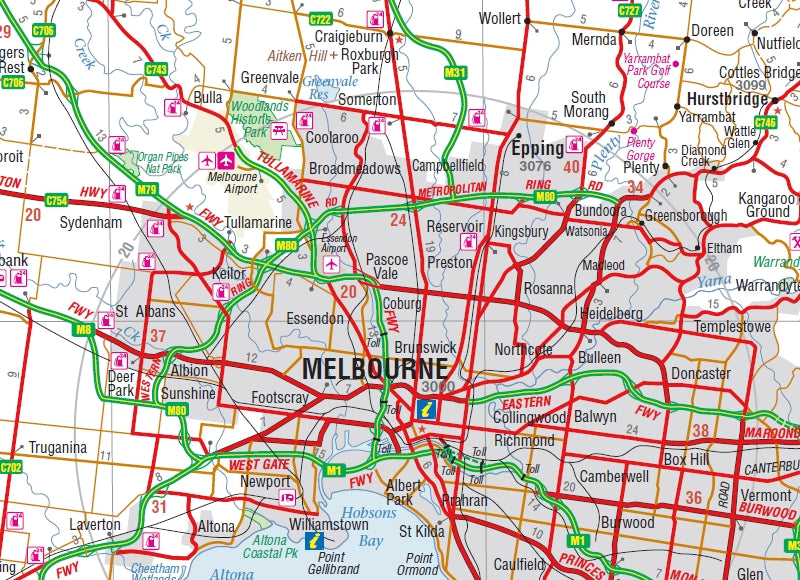 Melbourne & Region Map
