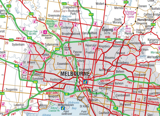 Melbourne & Region Map
