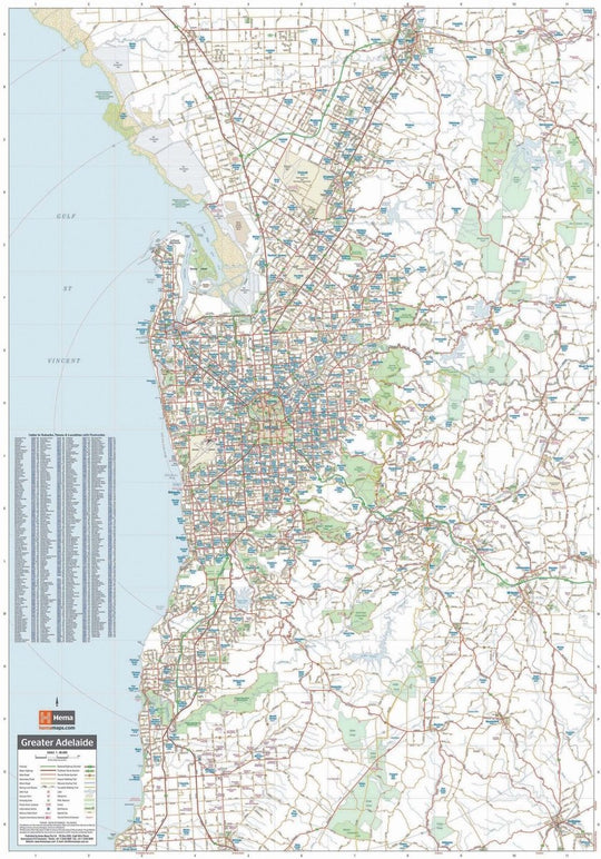 Adelaide and Region Map - Hema Maps - Maps - 9781925625158 - Caravan World