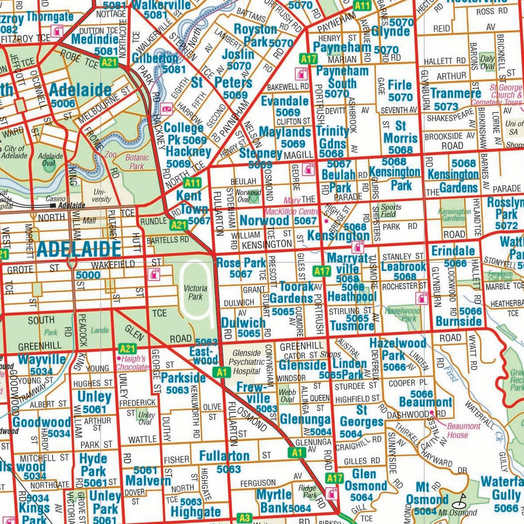 Adelaide and Region Map - Hema Maps - Maps - 9781925625158 - Caravan World