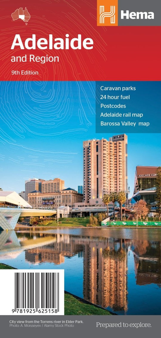 Adelaide and Region Map - Hema Maps - Maps - 9781925625158 - Caravan World