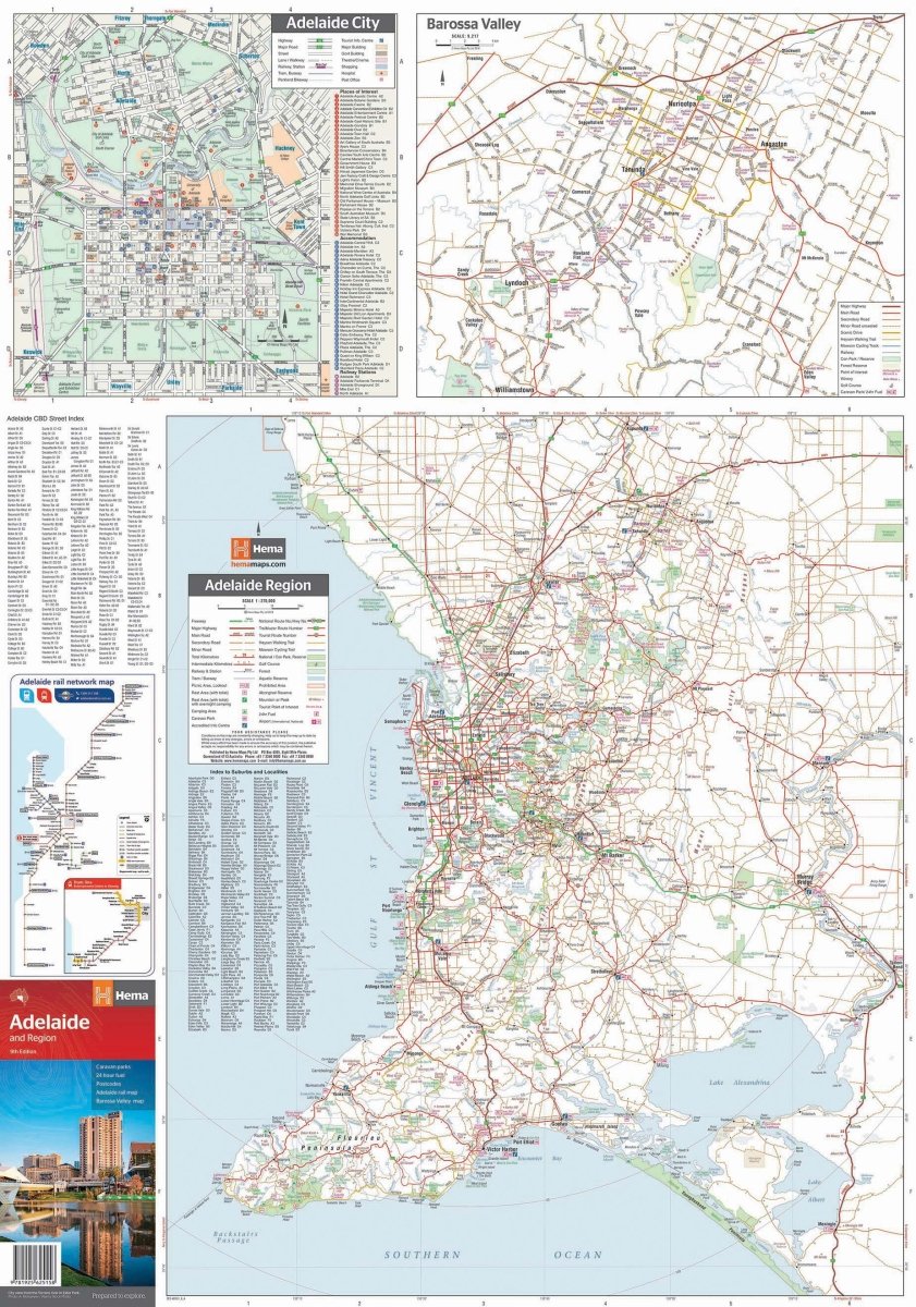 Adelaide and Region Map - Hema Maps - Maps - 9781925625158 - Caravan World