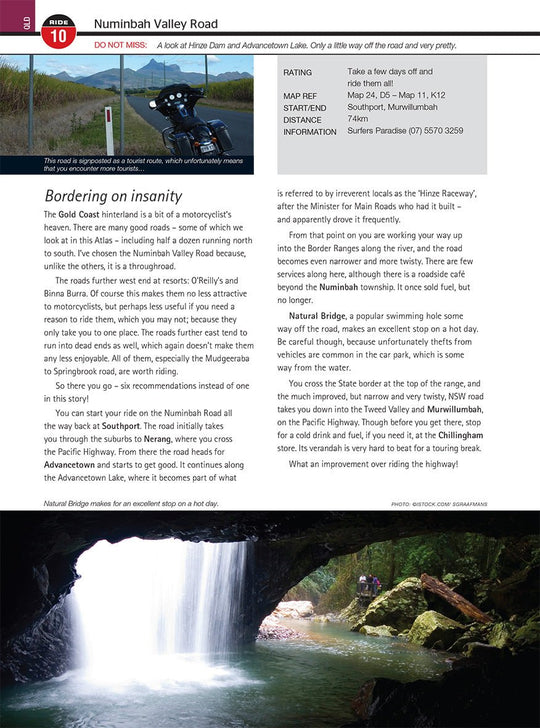 Australia Motorcycle Atlas + 200 Top Rides - Hema Maps - Books - 9781925195132 - Caravan World