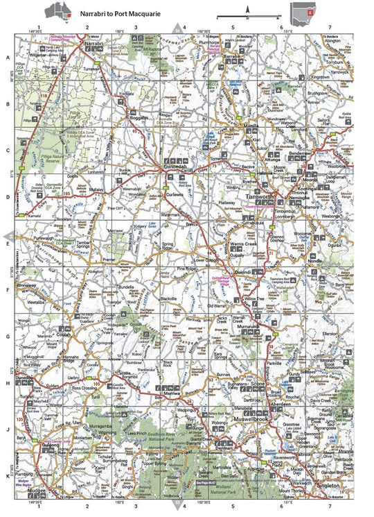 Australia Road & 4WD Atlas (Perfect Bound) - 252 x 345mm - Hema Maps - Books - 9781876413774 - Caravan World
