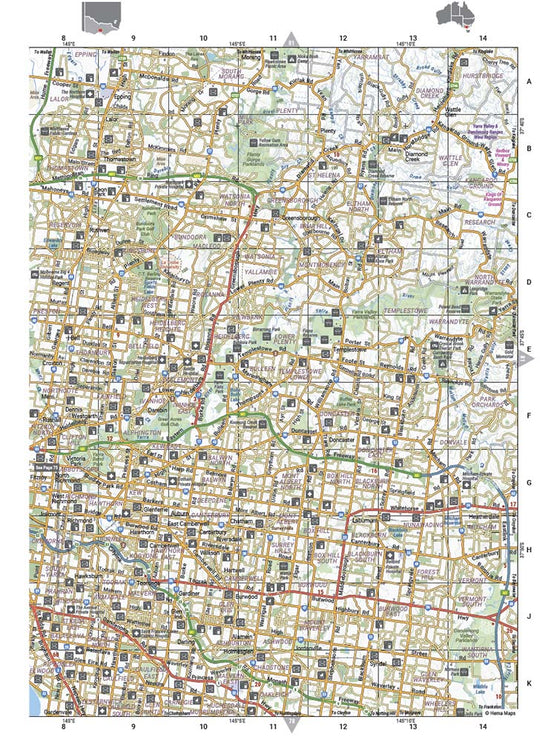 Australia Road & 4WD Atlas (Perfect Bound) - 252 x 345mm - Hema Maps - Books - 9781876413774 - Caravan World