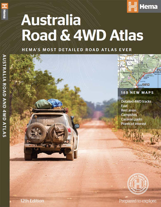 Australia Road & 4WD Atlas (Perfect Bound) - 252 x 345mm - Hema Maps - Books - 9781876413774 - Caravan World