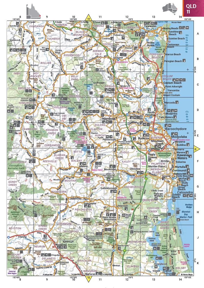 Australia Road & 4WD Atlas (Spiral Bound) - 252 x 345mm - Hema Maps - Books - 9781922668011 - Caravan World