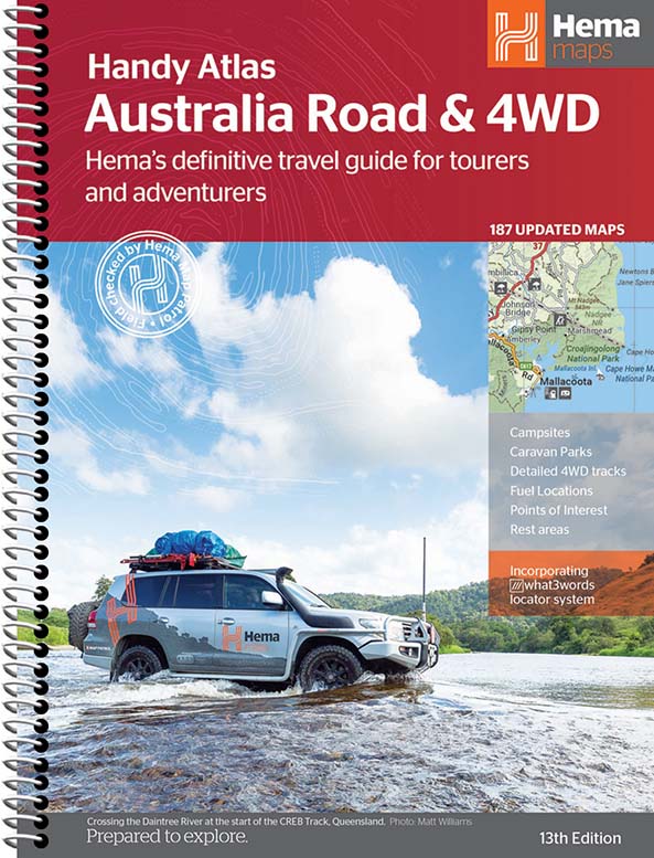 Australia Road & 4WD Handy - 185 x 248mm - Hema Maps - Books - 9781922668042 - Caravan World