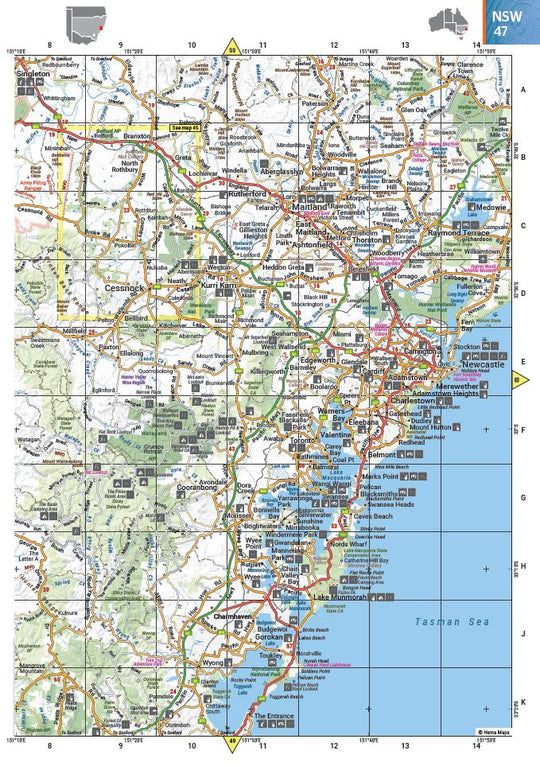 Australia Road & 4WD Handy - 185 x 248mm - Hema Maps - Books - 9781922668042 - Caravan World