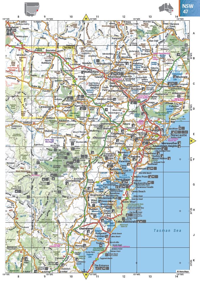 Australia Road & 4WD Touring Atlas - 215 x 297mm - Hema Maps - Books - 9781922668035 - Caravan World