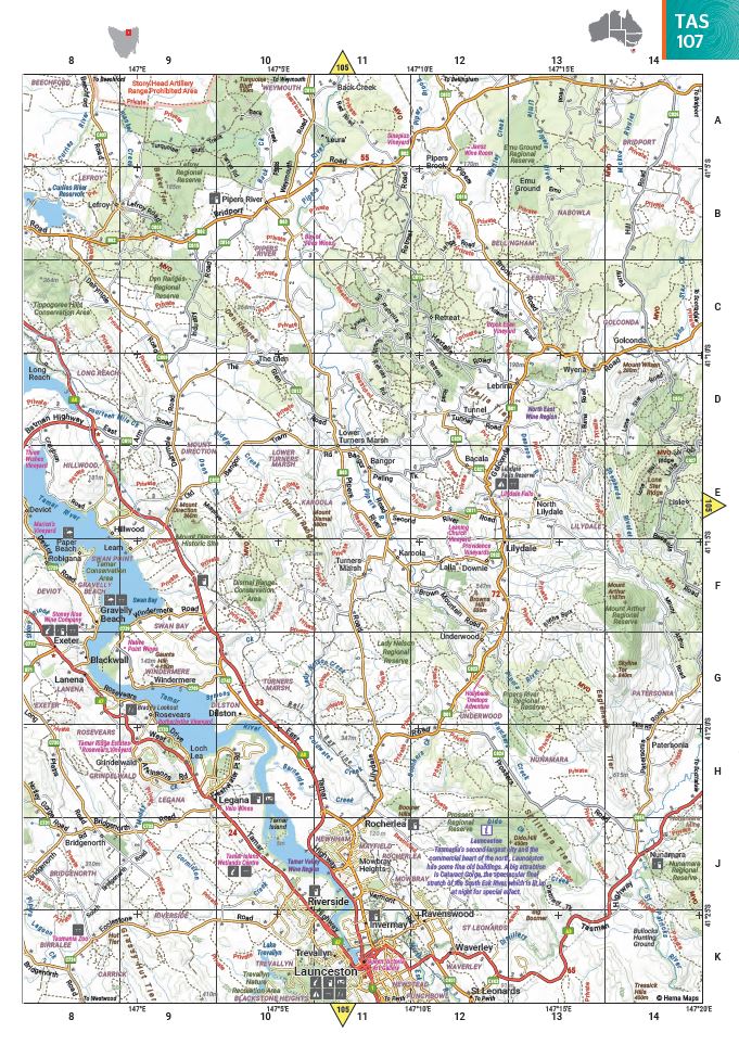 Australia Road & 4WD Touring Atlas - 215 x 297mm - Hema Maps - Books - 9781922668035 - Caravan World