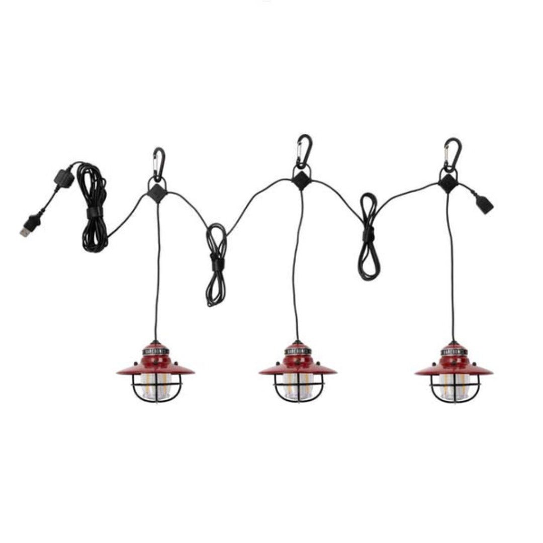 Barebones - Edison String Lights (Red) - Barebones - LIV-267 -Caravan World