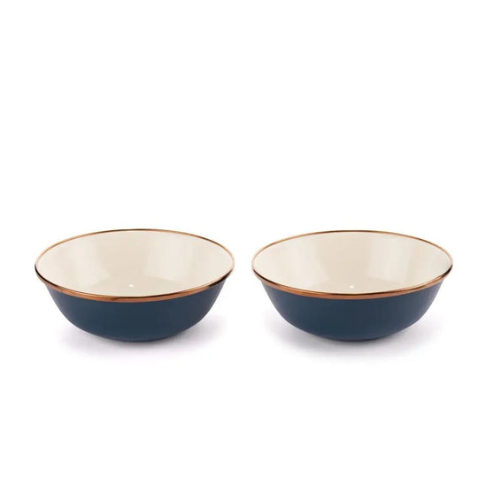 Barebones - Enamel Bowl Set of 2 - Indigo - Barebones - CKW-1031 -Caravan World