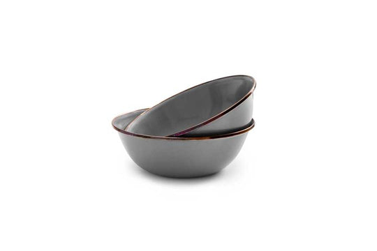Barebones - Enamel Bowl Set of 2 - Slate Grey - Barebones - CKW-357-SL -Caravan World